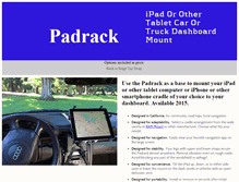 Tablet Screenshot of padrack.com